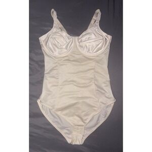 Chantelle Full Figure Off White Underwire Shaping Slimming Bodysuit, Size 38D